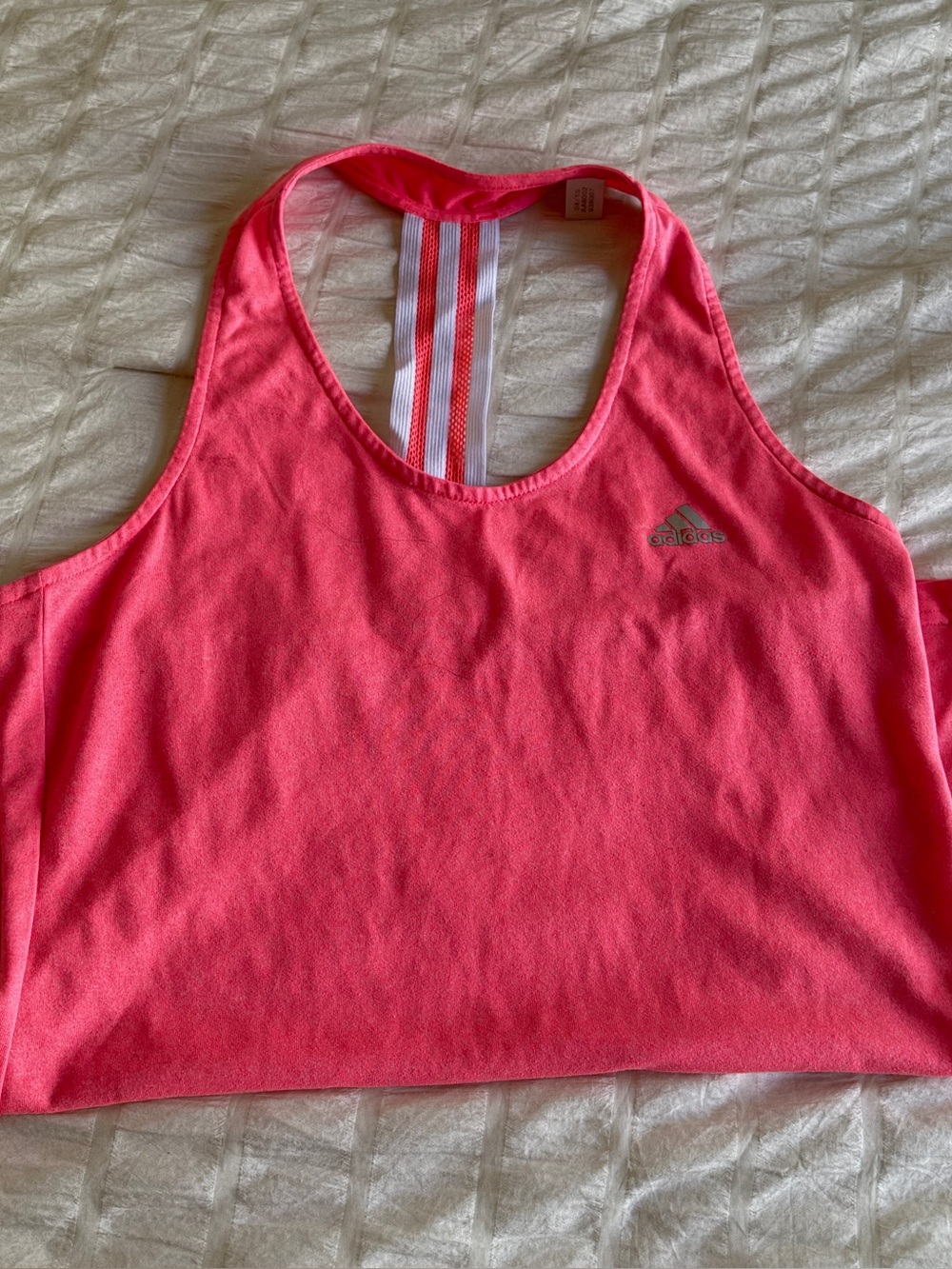 adidas Coral Pink Racerback Athletic Tank